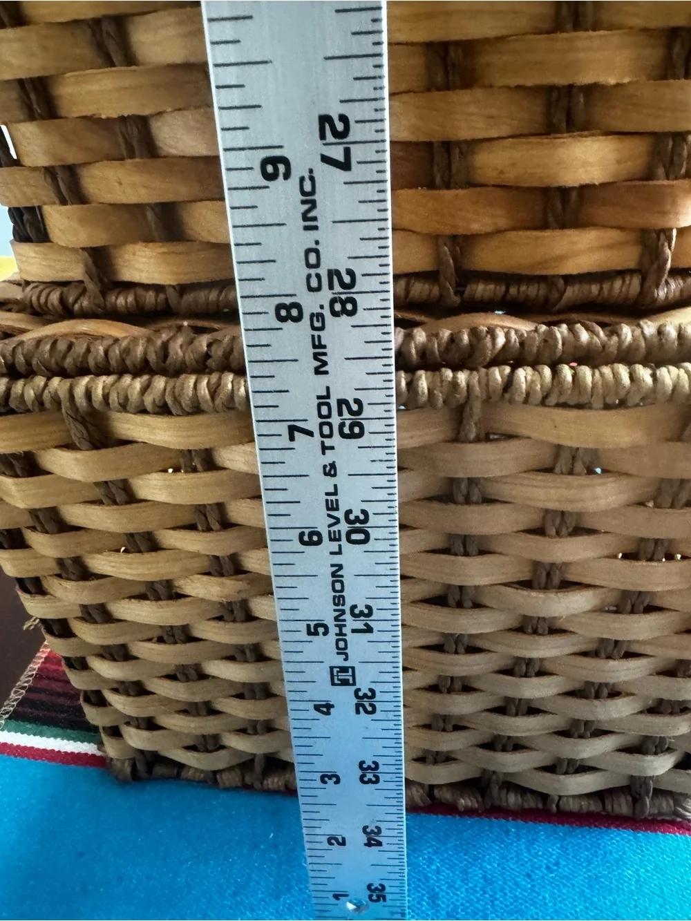 Woven Rattan Storage Basket Set - Natural Brown